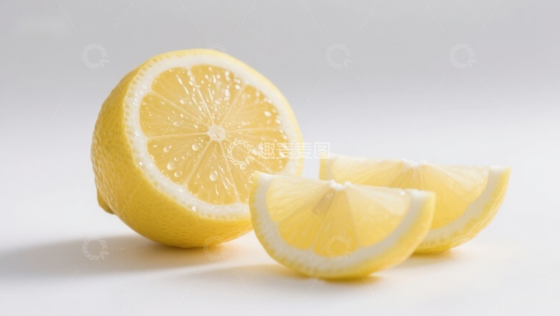 高清大图下载【趣麦麦图】新鲜柠檬切片展示