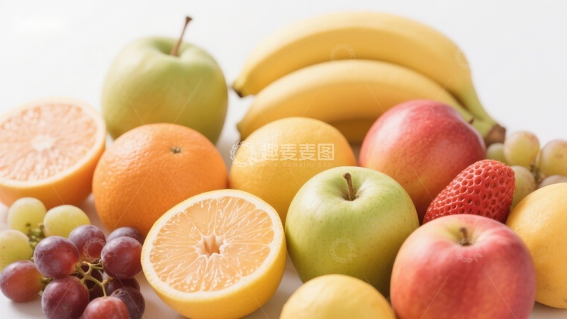 高清大图下载【趣麦麦图】新鲜水果组合展示