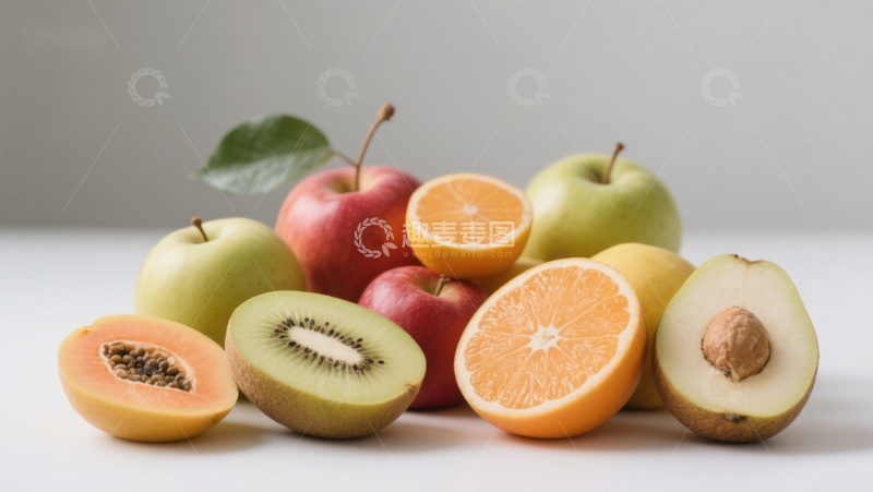 高清大图下载【趣麦麦图】新鲜水果组合展示