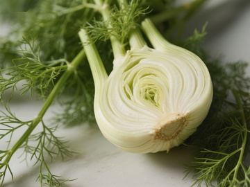 新鲜茴香的特写