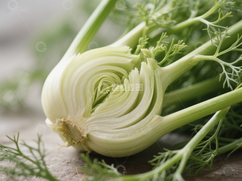 高清大图下载【趣麦麦图】新鲜茴香的特写