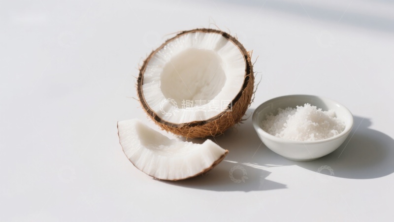 高清大图下载【趣麦麦图】椰子与椰蓉展示