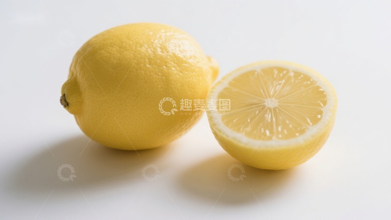 高清大图下载【趣麦麦图】新鲜柠檬与切片展示
