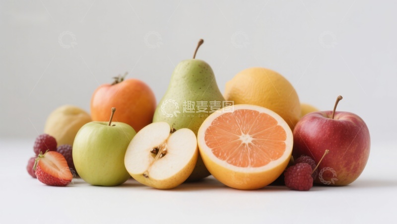 高清大图下载【趣麦麦图】新鲜水果组合展示