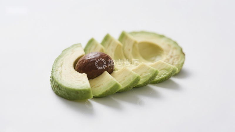 高清大图下载【趣麦麦图】新鲜切片的牛油果