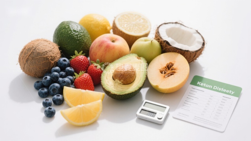 高清大图下载【趣麦麦图】多种健康水果与营养标签展示