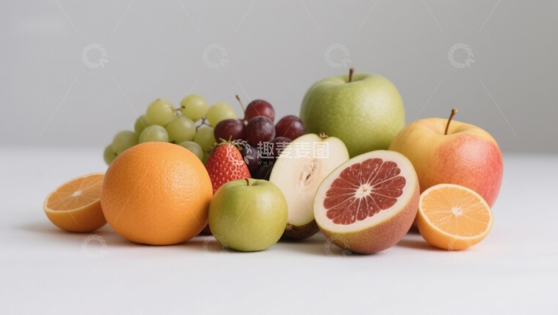 高清大图下载【趣麦麦图】新鲜水果组合展示