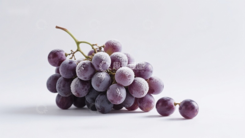 高清大图下载【趣麦麦图】新鲜紫葡萄特写