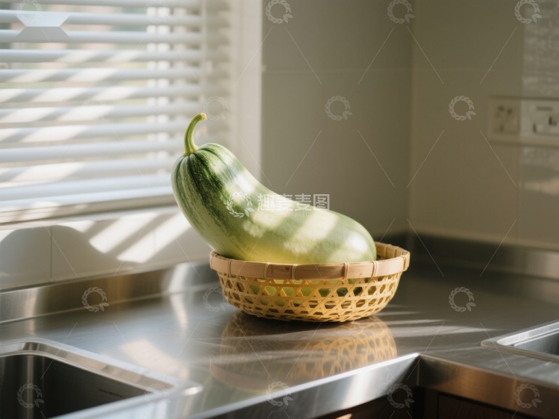 高清大图下载【趣麦麦图】厨房台面上的南瓜