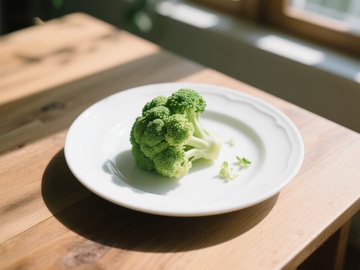 阳光下的西兰花