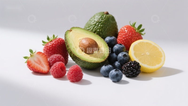 高清大图下载【趣麦麦图】新鲜水果组合展示