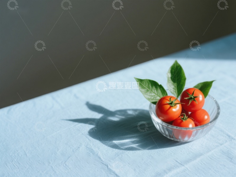 高清大图下载【趣麦麦图】阳光下的樱桃番茄