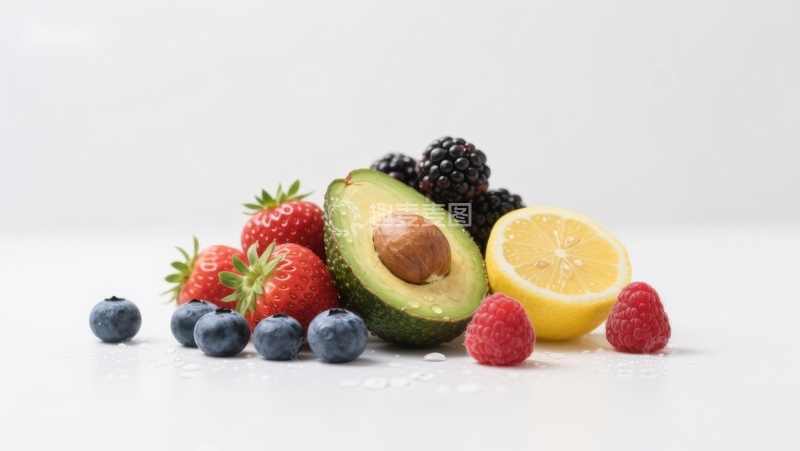 高清大图下载【趣麦麦图】新鲜水果组合，色彩缤纷
