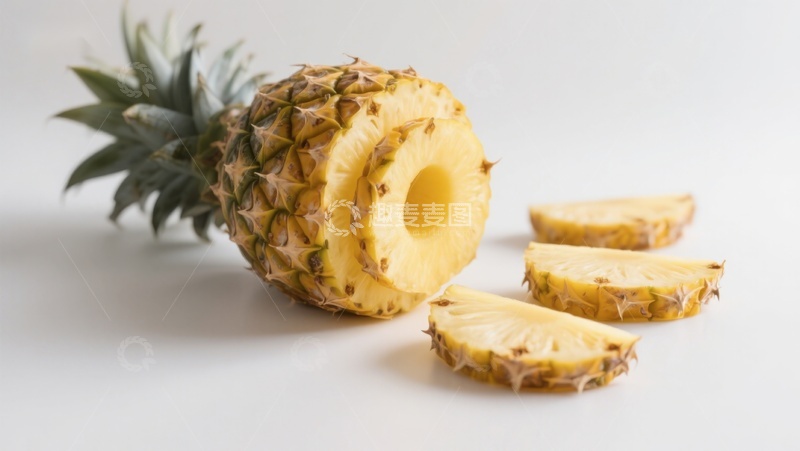 高清大图下载【趣麦麦图】新鲜菠萝切片展示