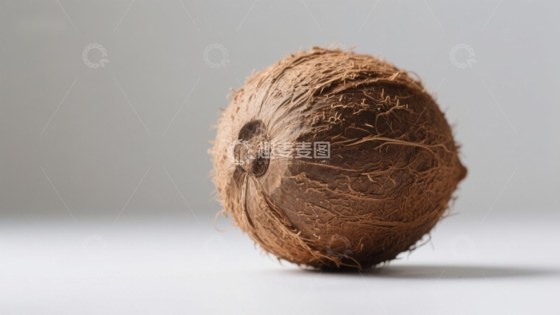 高清大图下载【趣麦麦图】单个椰子的特写