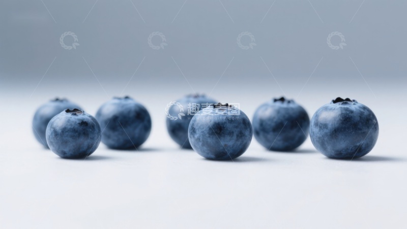 高清大图下载【趣麦麦图】新鲜蓝莓整齐排列