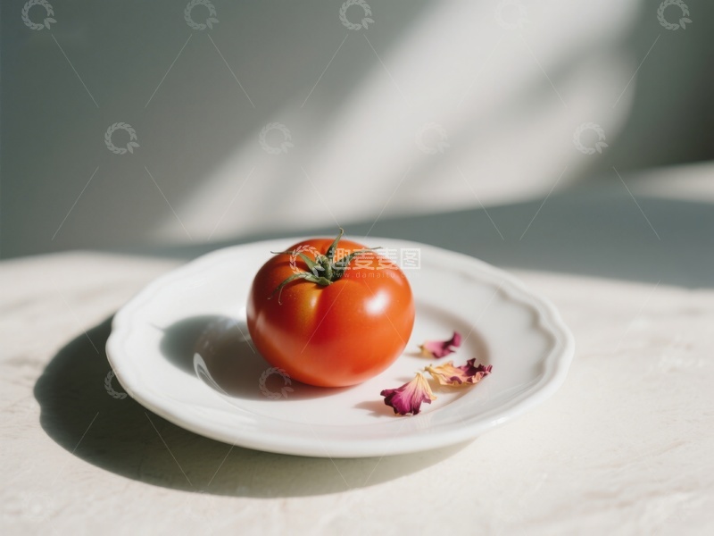 高清大图下载【趣麦麦图】阳光下的番茄静物
