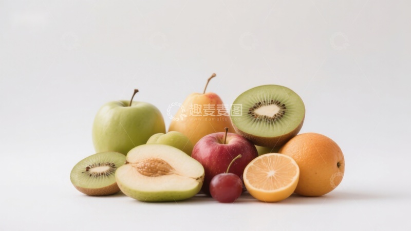 高清大图下载【趣麦麦图】新鲜水果堆叠展示