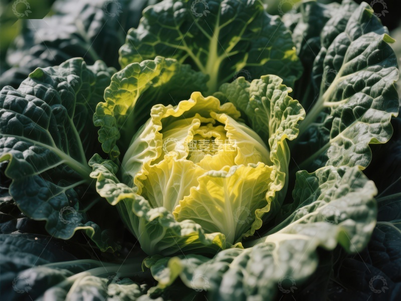 高清大图下载【趣麦麦图】新鲜卷心菜的特写镜头