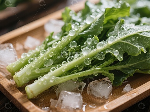 冰镇青菜，清新爽口