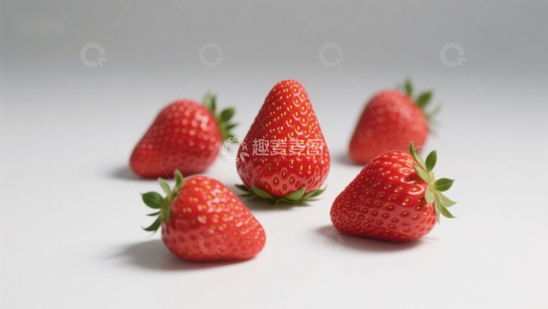 高清大图下载【趣麦麦图】新鲜草莓静物摄影
