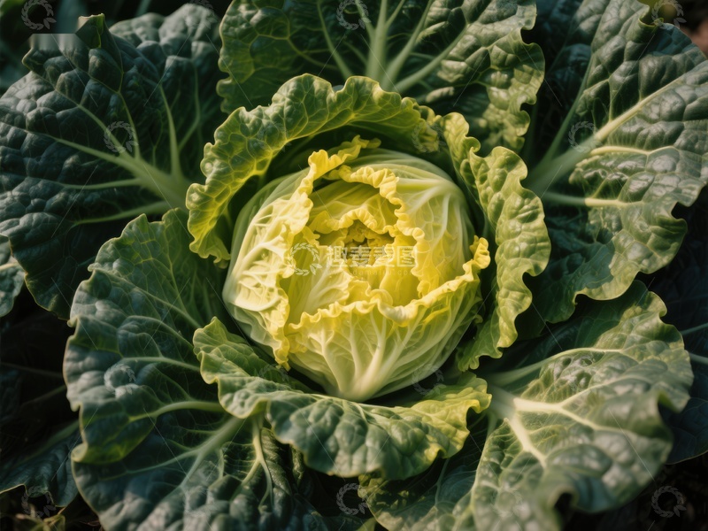 高清大图下载【趣麦麦图】新鲜卷心菜的特写