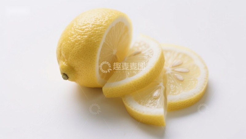 高清大图下载【趣麦麦图】新鲜柠檬切片展示