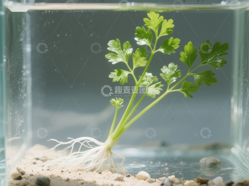水培植物的生长状态