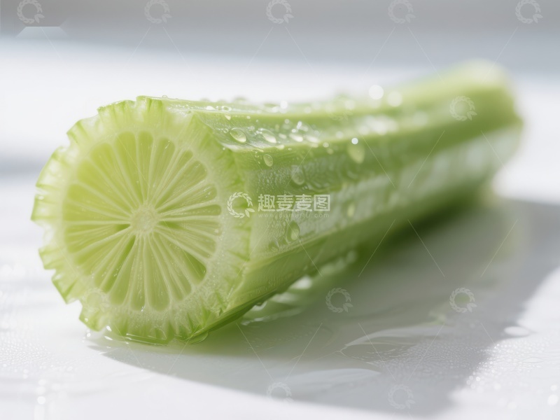 高清大图下载【趣麦麦图】新鲜芹菜切面特写