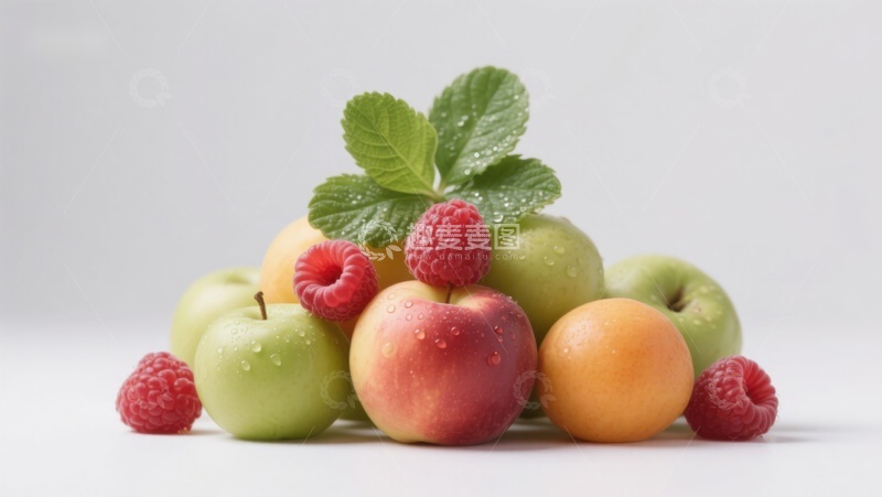 高清大图下载【趣麦麦图】新鲜水果堆叠展示