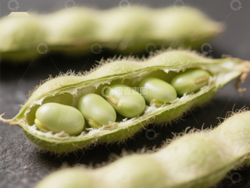 高清大图下载【趣麦麦图】新鲜毛豆荚特写