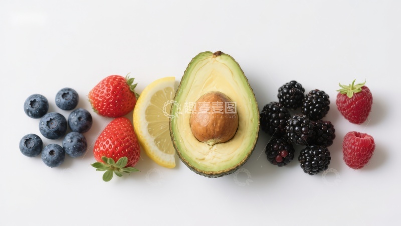 高清大图下载【趣麦麦图】新鲜水果排列展示