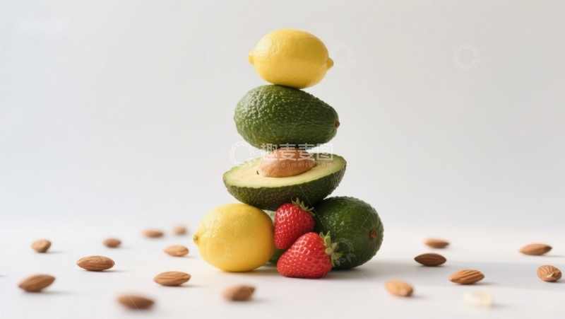 高清大图下载【趣麦麦图】水果坚果堆叠艺术