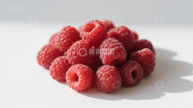 高清大图下载【趣麦麦图】新鲜红莓堆叠特写