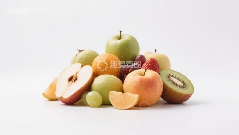 高清大图下载【趣麦麦图】新鲜水果堆叠展示