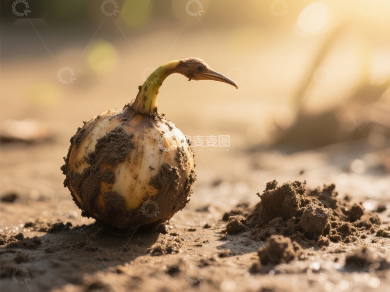 高清大图下载【趣麦麦图】土壤中的新生植物芽