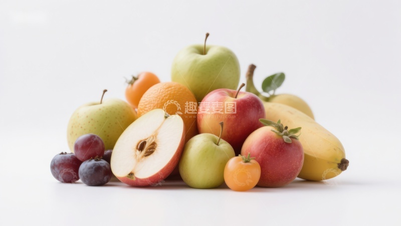 高清大图下载【趣麦麦图】新鲜水果堆叠展示
