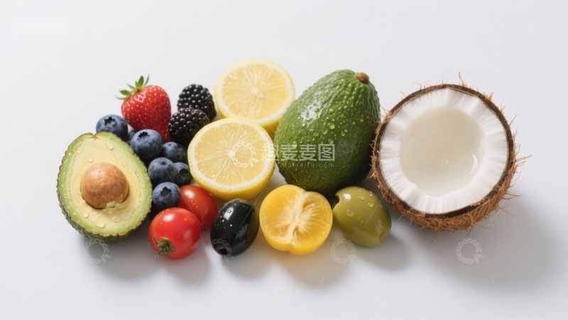 高清大图下载【趣麦麦图】新鲜水果组合展示