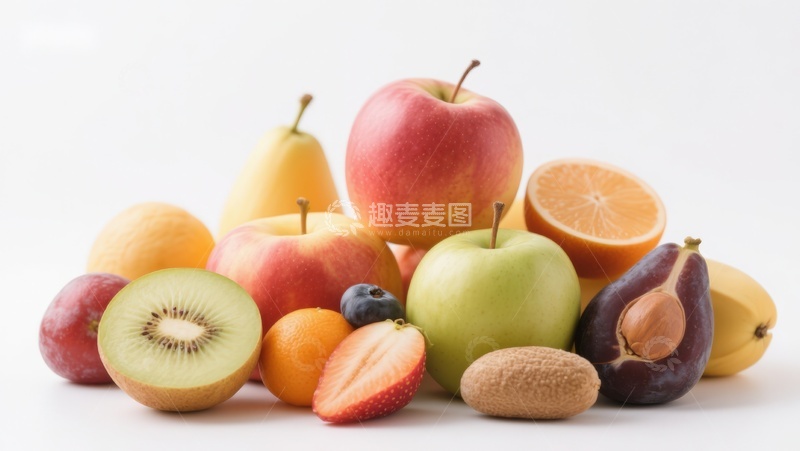 高清大图下载【趣麦麦图】新鲜水果堆叠展示