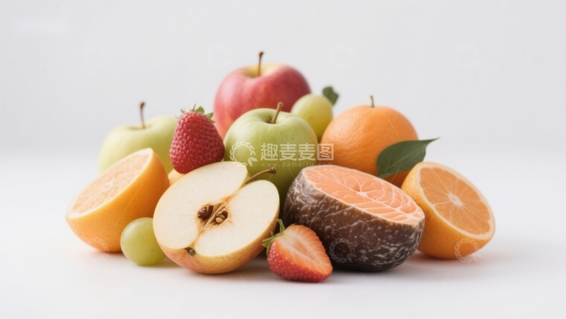 高清大图下载【趣麦麦图】新鲜水果组合展示