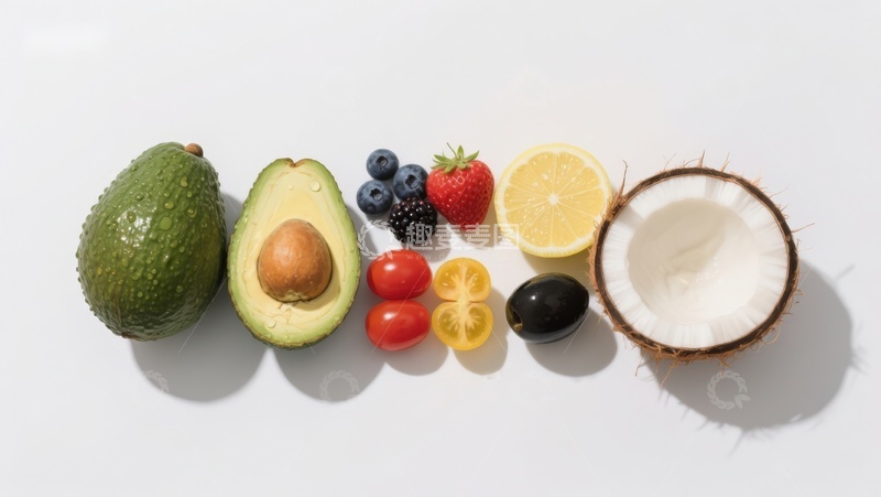 高清大图下载【趣麦麦图】新鲜水果切面展示