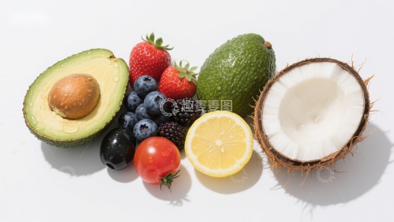 高清大图下载【趣麦麦图】新鲜水果组合展示