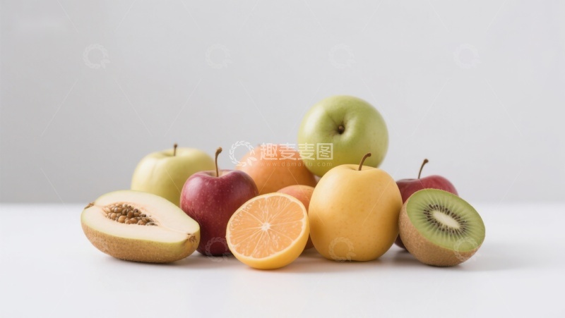 高清大图下载【趣麦麦图】新鲜水果组合展示