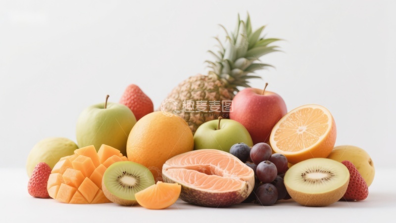 高清大图下载【趣麦麦图】新鲜水果堆叠展示