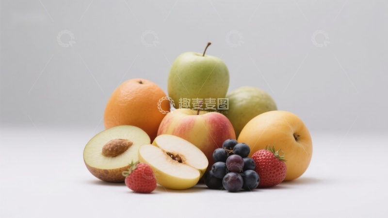 高清大图下载【趣麦麦图】新鲜水果组合静物图