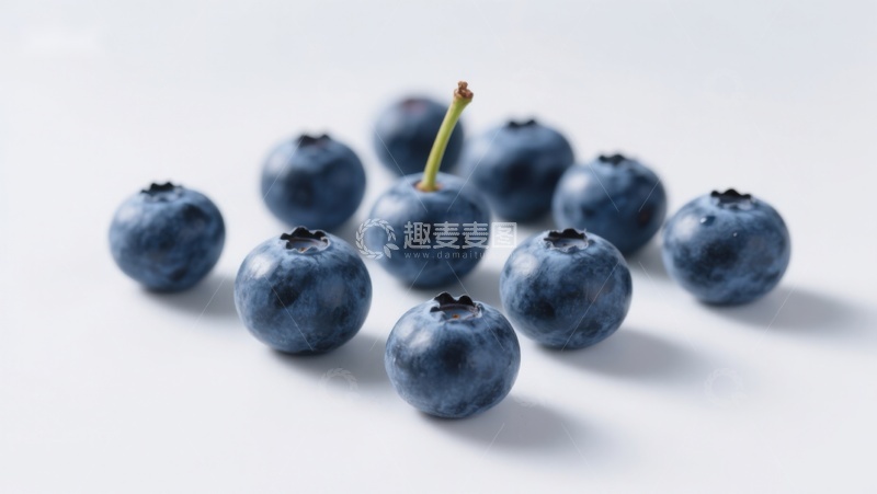 高清大图下载【趣麦麦图】新鲜蓝莓特写