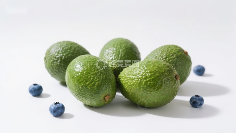 高清大图下载【趣麦麦图】新鲜牛油果与蓝莓的静物组合