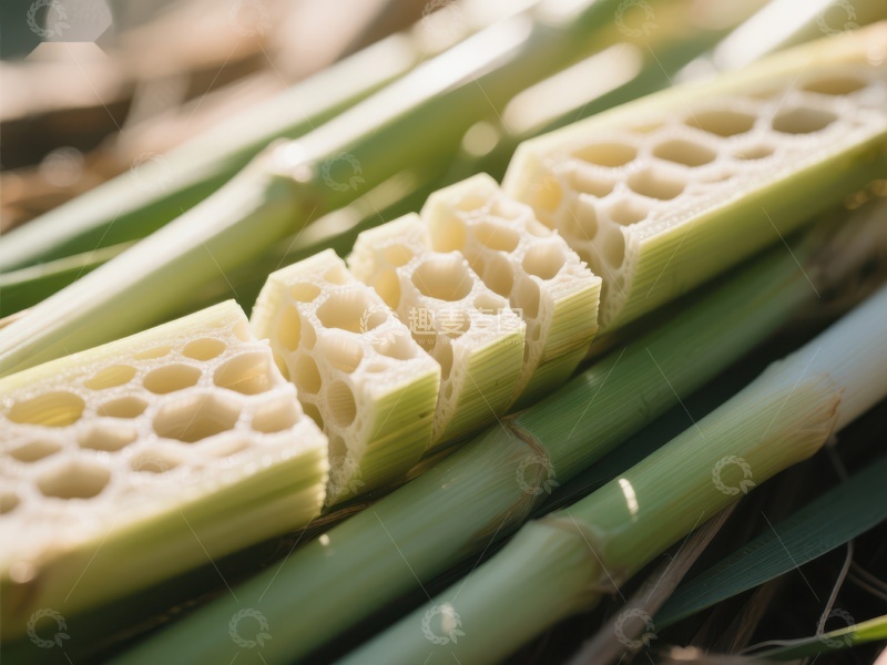 高清大图下载【趣麦麦图】新鲜竹节切片展示