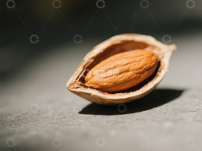 高清大图下载【趣麦麦图】核桃壳中的坚果特写