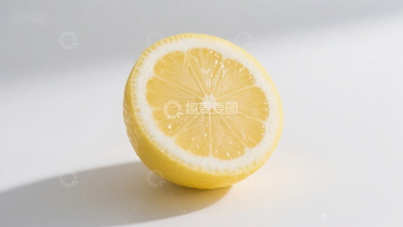 高清大图下载【趣麦麦图】新鲜柠檬切片特写